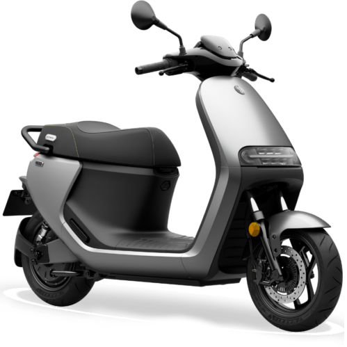 E250S-Silver-with-black-seat-Side-view